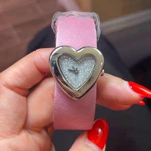 Brand new MOSCHINO PINK HEART NWT WATCH